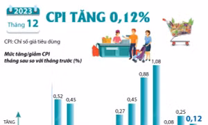 CPI tháng 12/2023 tăng 0,12%