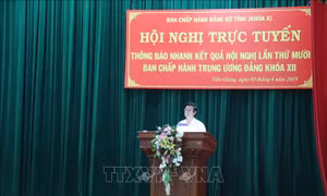 Các địa phương tổ chức thông báo kết quả Hội nghị Trung ương lần thứ 10