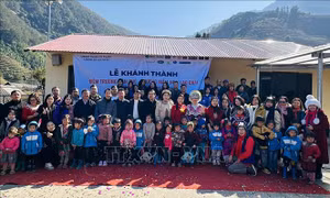 Khánh thành điểm trường ở xã vùng cao biên giới Hà Giang