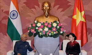 Chủ tịch Quốc hội Nguyễn Thị Kim Ngân hội kiến Tổng thống Ấn Độ Ram Nath Kovind