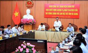 Tổng Thanh tra Chính phủ làm việc tại Hà Giang