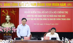 Công bố kết quả kiểm tra việc thực hiện Nghị quyết Đại hội XIII tại Ban Nội chính Trung ương