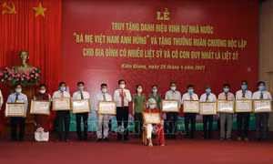 Kiên Giang tổ chức lễ truy tặng danh hiệu Bà mẹ Việt Nam anh hùng