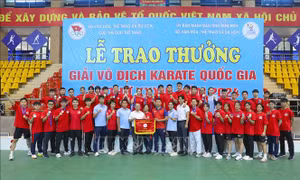 Giải vô địch Karate Quốc gia: Đoàn thành phố Hà Nội đứng Nhất toàn đoàn 