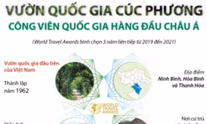 Vườn quốc gia Cúc Phương - 'Công viên quốc gia hàng đầu châu Á'