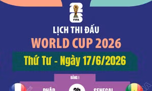 Lịch thi đấu World Cup 2026 ngày 17/6