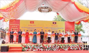 Khánh thành Dự án tu bổ, tôn tạo Khu di tích lịch sử Chủ tịch Hồ Chí Minh tại Savannakhet