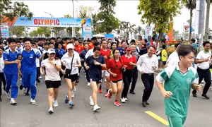 Hơn 3.000 người tham gia Ngày chạy Olympic vì sức khỏe toàn dân tại Đà Nẵng