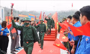 Các tỉnh biên giới trên địa bàn Quân khu 2 hoàn thành chỉ tiêu tuyển quân 2023