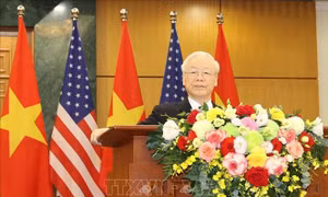 Phát biểu của Tổng Bí thư Nguyễn Phú Trọng với báo chí sau Hội đàm với Tổng thống Hoa Kỳ Joe Biden