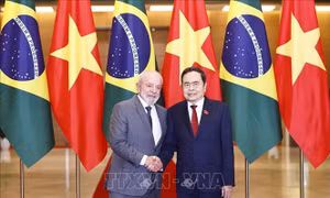 Chủ tịch Quốc hội Trần Thanh Mẫn hội kiến Tổng thống Brazil Luiz Inácio Lula da Silva
