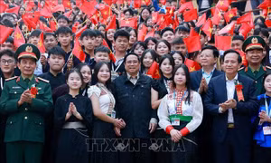 Thủ tướng dự Lễ khởi công Dự án đầu tư cơ sở vật chất cho trường phổ thông vùng cao Việt Bắc