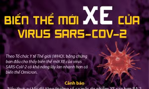 Biến thể mới XE của virus SARS-CoV-2