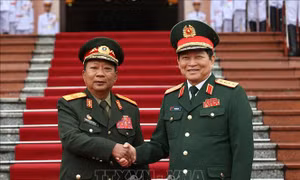 Bộ trưởng Bộ Quốc phòng Lào thăm, làm việc tại Việt Nam