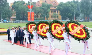 Lãnh đạo Đảng, Nhà nước vào Lăng viếng Chủ tịch Hồ Chí Minh
