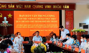 Đoàn công tác Ban Dân vận Trung ương làm việc tại tỉnh Sóc Trăng