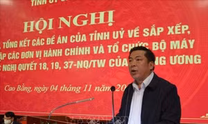 Cao Bằng: Tiếp tục rà soát giảm số lượng cấp phó, tinh giản biên chế theo lộ trình 