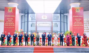 Tổng Bí thư dự Lễ Khánh thành công trình Trụ sở Bộ Công an