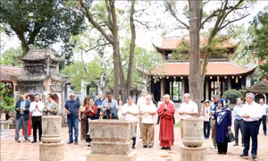 Đoàn đại biểu đại sứ, trưởng đại diện các tổ chức quốc tế tại Việt Nam thăm di tích Côn Sơn - Kiếp Bạc