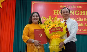 Bà Hồ Thị Hoàng Yến giữ chức Bí thư Tỉnh ủy Bến Tre
