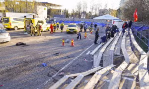 Ô tô lao vào đám đông tại triển lãm mô tô Oslo (Na Uy), 6 người bị thương