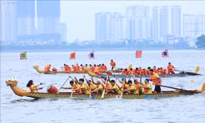 Kết thúc Giải Bơi chải thuyền rồng Hà Nội mở rộng năm 2022