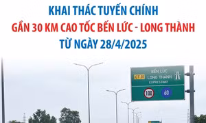 Khai thác tuyến chính cao tốc Bến Lức - Long Thành từ ngày 28/4