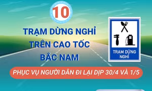 10 trạm dừng nghỉ trên cao tốc Bắc - Nam phục vụ người dân đi lại dịp 30/4 - 1/5