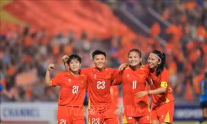Thắng thuyết phục 4-0, nữ Việt Nam tiến vào vòng chung kết Asian Cup