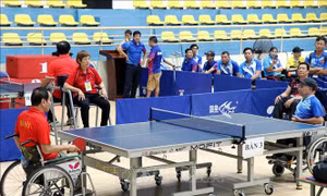 143 vận động viên khuyết tật tranh tài cầu lông, bóng bàn ở giải đấu cấp quốc gia