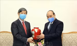 Thủ tướng Nguyễn Xuân Phúc tiếp Chủ tịch Cơ quan Hợp tác quốc tế Nhật Bản