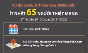 Vụ cháy chung cư ở Hong Kong: Ít nhất 65 người thiệt mạng