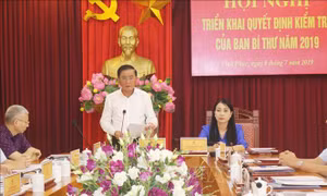 Kiểm tra việc thực hiện Nghị quyết Trung ương 4 (khóa XII) tại tỉnh Vĩnh Phúc 