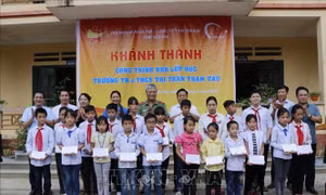 Khánh thành trường mới cho học sinh vùng lũ Trạm Tấu trước thềm năm học 