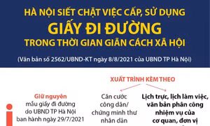 Hà Nội siết chặt việc cấp và sử dụng giấy đi đường