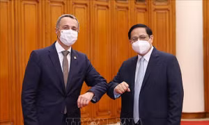 Thủ tướng Phạm Minh Chính tiếp Phó Tổng thống Liên bang Thụy Sỹ Ignazio Cassis