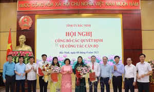 Bắc Ninh: Công bố các quyết định điều động, bổ nhiệm các lãnh đạo sở, ngành