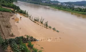 Xuất hiện lũ lớn trên sông Hồng và sông Chảy đoạn qua tỉnh Lào Cai