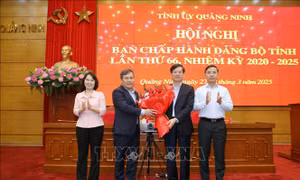 Công bố Quyết định chuẩn y giữ chức Phó Bí thư Tỉnh ủy Quảng Ninh
