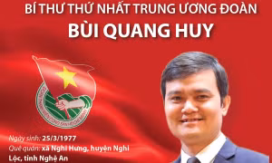 Đồng chí Bùi Quang Huy được bầu làm Bí thư thứ nhất Trung ương Đoàn