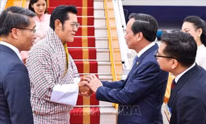 Quốc vương Bhutan và Hoàng hậu bắt đầu thăm cấp Nhà nước tới Việt Nam