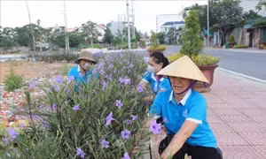 Phát huy vai trò của phụ nữ trong xây dựng các tuyến đường kiểu mẫu 