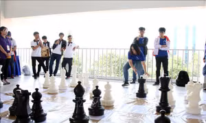 Nhiều trò chơi dân gian được tái hiện tại Ngày hội thể thao trí tuệ 2019