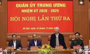 Tổng Bí thư chủ trì Hội nghị Quân ủy Trung ương lần thứ ba, nhiệm kỳ 2020-2025