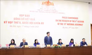Họp báo công bố kết quả Kỳ họp thứ 9, Quốc hội khóa XV