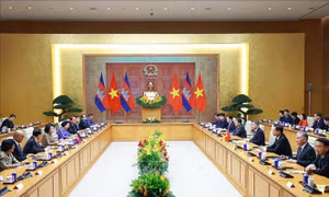 Việt Nam - Campuchia nhất trí thúc đẩy kết nối hai nền kinh tế