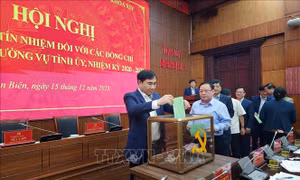 Điện Biên: Lấy phiếu tín nhiệm đối với chức danh Bí thư Tỉnh ủy và 14 Ủy viên Ban Thường vụ