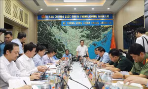 Phó Thủ tướng Trần Lưu Quang chủ trì cuộc họp ứng phó với bão số 1