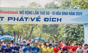 Trên 3.000 vận động viên thi Chung kết Giải chạy BáoHànộimới 2025 - Vì hòa bình