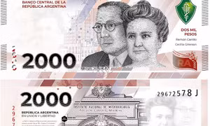 Argentina đưa vào lưu thông tiền giấy mệnh giá mới 2.000 peso  